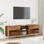 Maison chic - meuble tv - banc tv - meuble t�l� vieux bois 150x30x50 cm bois d'ing�nierie 986004
