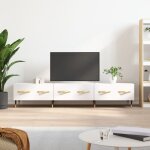 Maison chic - the living store meuble tv blanc 150x36x30 cm bois d'ingénierie - meuble tv - meuble téléviseur ... Maison chic - the living store meuble tv blanc 150x36x30 cm bois d'ingénierie - meuble tv - meuble téléviseur ...