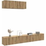 Maison chic - meubles tv muraux 3 pc - banc tv - meuble tls chne artisanal 100x30x30 cm 752735