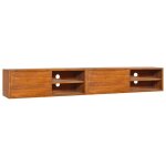 Maison chic - meuble tv mural - banc tv - meuble télé 180x30x30 cm bois de teck massif 445616 Maison chic - meuble tv mural - banc tv - meuble télé 180x30x30 cm bois de teck massif 445616
