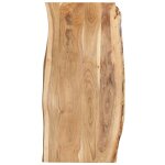 Plateau de table - parfait pour table  manger, cuisine ou bureau bois d'acacia massif 118x(50 - 60)x2, ...