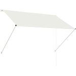 Maison chic - store banne, auvent r�tractable, marquise auvent de porte 200x150 cm cr�me con5967 design ...