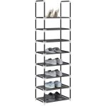 Maison chic - tag�re � chaussures 8 niveaux - meuble � chaussures - �tag�re de rangement 44x28x145 cm ...