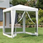 Maison chic - tente de rception, tonnelle et pergola de jardin, barnum avec 4 parois latrales en maille ...