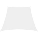 Maison chic - voile de parasol - voile d'ombrage tissu oxford trap�ze 2 / 4x3 m blanc 888989