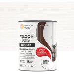 Maison deco peinture relook bois maison deco, blanc neige satine, 1 l