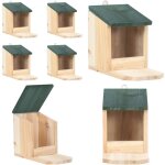 Maisons pour �cureuils 4 pcs bois de sapin - maison pour �cureuil - abri pour �cureuil - alimentation ...