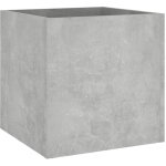 Maison exclusive - jardini�re gris b�ton 40x40x40 cm bois d'ing�nierie