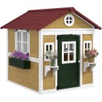 Outsunny ? cabane de jardin pour enfant en bois de sapin ? dimensions 114l x 126, 4l x 135h cm ? avec ...
