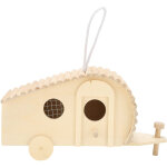 Maison d'oiseau en bois chariot en forme de maison d'oiseau bricolage d�coration maison d'oiseau jardinage ...