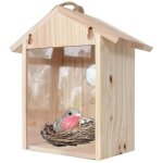Maisons d'oiseaux, nid de colibri � suspendre pour oiseaux, nids d'oiseaux en bois � suspendre maison ...