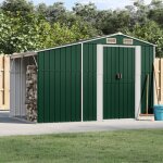 Maisonchic - abri de jardin, cabane de jardin vert 277x192, 5x179 cm acier galvanisé poe8727 design in ... Maisonchic - abri de jardin, cabane de jardin vert 277x192, 5x179 cm acier galvanisé poe8727 design in ...
