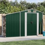 Maisonchic - abri de jardin, cabane de jardin vert 277x93x179 cm acier galvanis� poe1021 design in