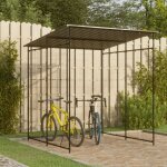 Maisonchic - abri  vlo, abri de jardin 190x190x222 cm acier noir 153032 design in