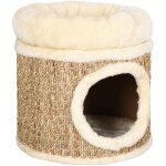 Maisonchic - arbre � chat, maison pour chat, cadre d'escalade de chat avec coussin de luxe 33 cm herbiers ...