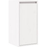 Maisonchic - armoire murale, meuble tv � suspendre, meuble rangement blanc 30x30x100 cm bois de pin massif ...