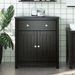 Maisonchic - armoire de salle de bain, meuble de salle de bain, meuble de rangement berg noir 69, 5x34x80 ...