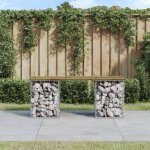 Maisonchic - banc de jardin design gabion, banc exterieur, mobilier de jardin 103x31x42 cm bois de pin ...