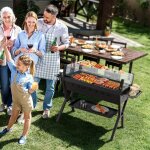 Maisonchic - barbecue à charbon de bois gril au charbon de bois en acier inoxydable avec pare - vent ... Maisonchic - barbecue à charbon de bois gril au charbon de bois en acier inoxydable avec pare - vent ...