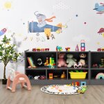 Maisonchic - bibliothèque pour enfants 111x30x61, 5 cm avec 5 compartiments et patins antidérapants pour ... Maisonchic - bibliothèque pour enfants 111x30x61, 5 cm avec 5 compartiments et patins antidérapants pour ...