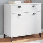 Maisonchic - buffet, bahut, meubles de rangement, commode viken blanc 80x40x80 cm bois d'ingnierie wfe776094 ...