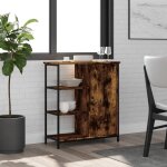 Maisonchic - buffet, enfilade, armoire de cuisine chêne fumé 70x30x80 cm bois d'ingénierie qwe22308 design ... Maisonchic - buffet, enfilade, armoire de cuisine chêne fumé 70x30x80 cm bois d'ingénierie qwe22308 design ...