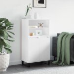 Maisonchic - buffet haut, enfilade, armoire de cuisine blanc 60x36x110 cm bois d'ingnierie wfe655015 ...
