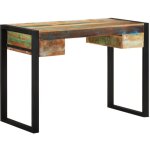 Maisonchic - bureau d'ordinateur, table de travail, bureau informatique bois de rcupration massif pwfn65318 ...