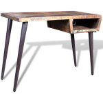 Maisonchic - bureau d'ordinateur, table de travail, bureau informatique avec pieds en fer bois de rcupration ...