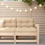 Maisonchic - canap d'angle de jardin, salon de jardin, banquette de jardin bois de pin massif togp19202 ...