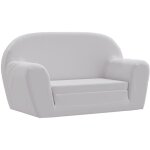 Maisonchic - canap� convertible, chaise longue, banquette sofa de salon pliable pour enfants gris clair ...