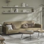 Maisonchic - canap - lit 2 places, canap convertible, banquette sofa de salon, cappuccino similicuir ...