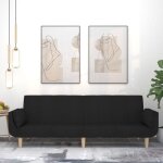 Maisonchic - canap - lit  2 places, canap convertible, banquette sofa de salon avec deux oreillers ...