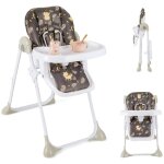 Maisonchic - chaise haute bb convertible bauteur rglable dossier inclinable repose - pieds plateau ...