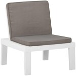Maisonchic - chaise de salon de jardin, chaise d'ext�rieur, fauteuil de jardin avec coussin plastique ...