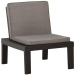 Maisonchic - chaise de salon de jardin, chaise d'ext�rieur, fauteuil de jardin avec coussin plastique ...