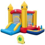 Chteau gonflable 6 en 1 enfants avec souffleur 480w maison de saut gonflable en tissu oxford avec piscine ...