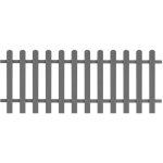 Maisonchic - cl�ture � piquets, cl�ture de jardin wpc 200x80 cm wrg978525 design in