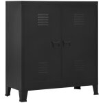 Maisonchic - coffre de rangement, banc de rangement, bote de rangement industriel noir 90x40x100 cm ...