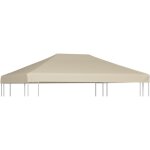 Couverture de dessus de belv�d�re, recouvrement de remplacement d'auvent 310 g , m� 4x3 m beige con822740 ...