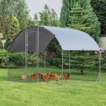 Maisonchic - enclos poulailler en acier galvanisé 190x280cm avec housse supérieure en tissu oxford parc ... Maisonchic - enclos poulailler en acier galvanisé 190x280cm avec housse supérieure en tissu oxford parc ...
