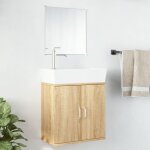 Maisonchic - ensemble de meubles salle de bain 2 pcs, mobiliers de salle de bain chêne bois d'ingénierie ... Maisonchic - ensemble de meubles salle de bain 2 pcs, mobiliers de salle de bain chêne bois d'ingénierie ...