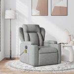 Maisonchic - fauteuil relax, fauteuil de massage inclinable gris clair tissu pwfn55047design in Maisonchic - fauteuil relax, fauteuil de massage inclinable gris clair tissu pwfn55047design in