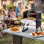Four  pizza extrieur  2 couches etagre du milieu amovible avec pierre  pizza grille pelle housse ...