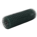 Maisonchic - grillage de jardin, clture de jardin acier avec revtement en pvc 25x0, 5 m vert oce46368 ...