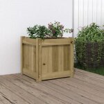 Maisonchic - jardinière, bac à fleurs, pot de fleurs 40x40x40 cm bois de pin imprégné con2029 design ... Maisonchic - jardinière, bac à fleurs, pot de fleurs 40x40x40 cm bois de pin imprégné con2029 design ...