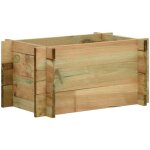 Maisonchic - jardinire, bac  fleurs, pot de fleurs surleve pour lgumes bois de pin imprgn 40 cm ...