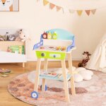 Maisonchic - jouet barbecue grill en bois pour enfants 3 ans + 21 accessoires avec roues son raliste ...