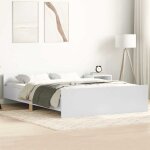 Maisonchic - lit adulte - 120 x 190 cm, cadre de lit avec tête de lit, pied de lit blanc 120x190 cm ksaw30594 ... Maisonchic - lit adulte - 120 x 190 cm, cadre de lit avec tête de lit, pied de lit blanc 120x190 cm ksaw30594 ...