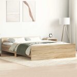 Maisonchic - lit adulte - 120 x 190 cm, cadre de lit tête de lit et pied de lit chêne sonoma 120x190 ... Maisonchic - lit adulte - 120 x 190 cm, cadre de lit tête de lit et pied de lit chêne sonoma 120x190 ...